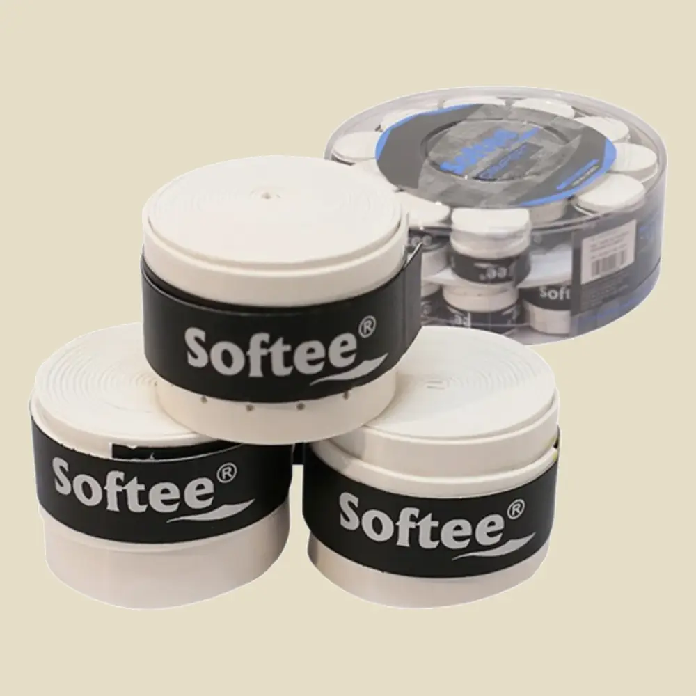Softee Comfort Perforated -overgripit, valkoinen, 30 kpl pakkaus