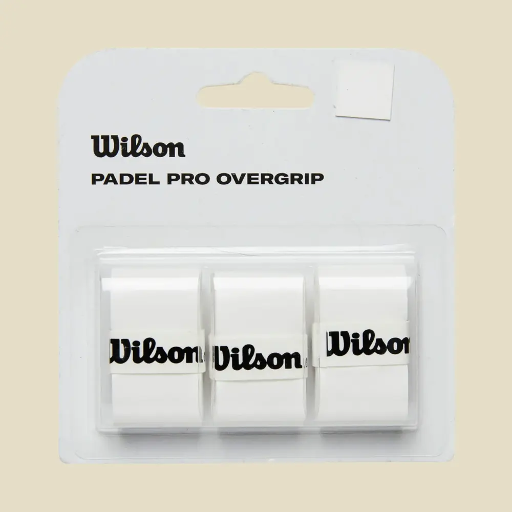 Wilson Padel Pro Overgripit, Valkoinen – 3 kpl