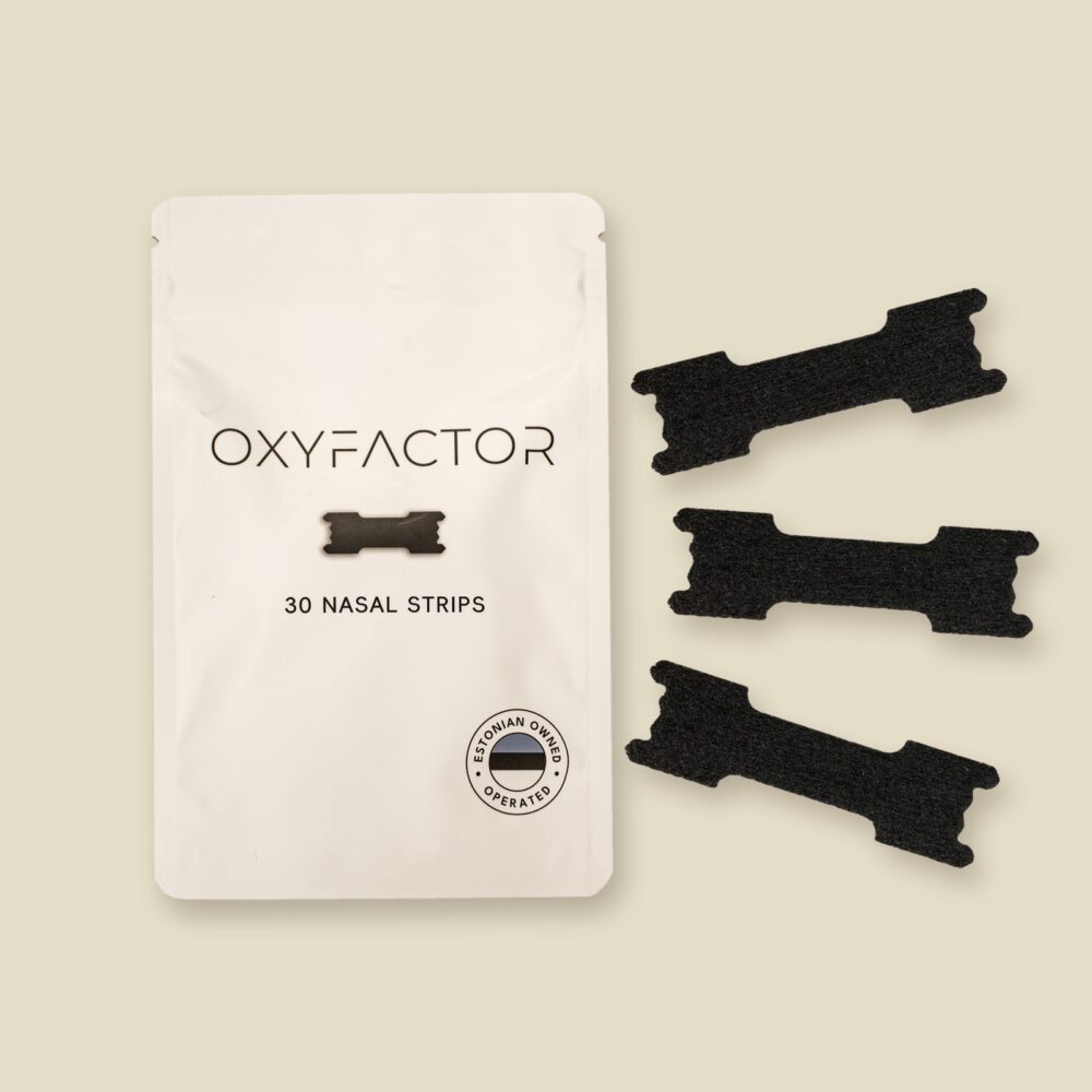 Nenäteippi Oxyfactor Edge musta, 30 kpl