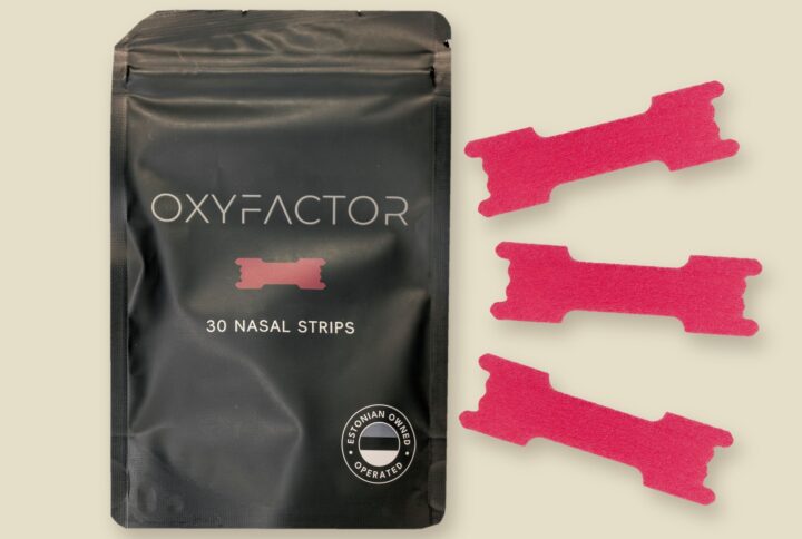 Nenäteippi Oxyfactor Edge pinkki, 30 kpl, vaaleanpunainen, pakkauksen sisältö