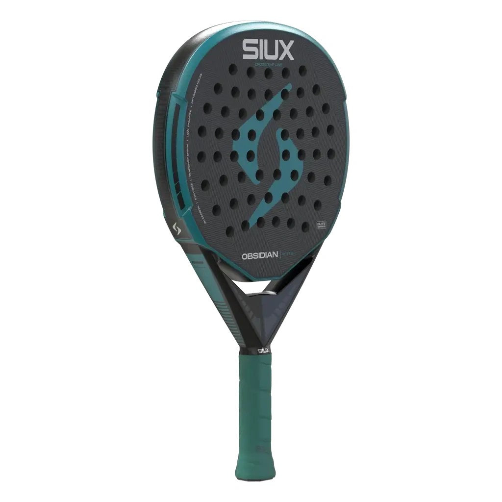 Siux Obsidian Elite 2027, musta / turkoosi, kuva viistosta
