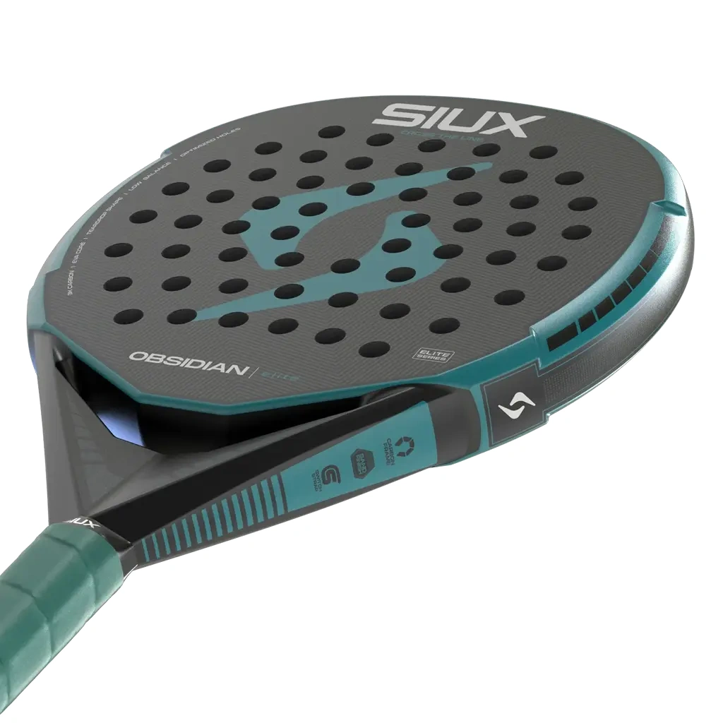 Siux Obsidian Elite 2027, musta / turkoosi, lähikuva