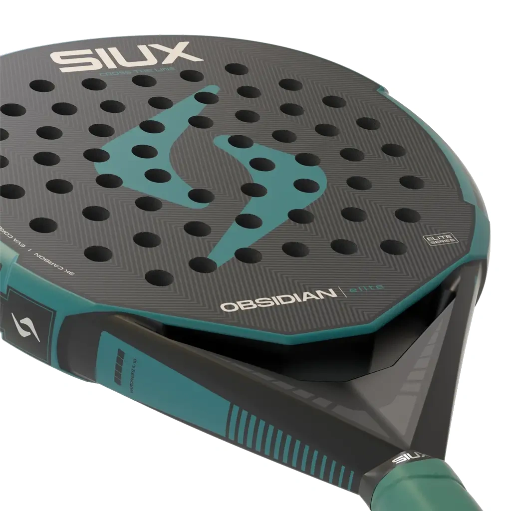 Siux Obsidian Elite 2027, musta / turkoosi, lähikuva