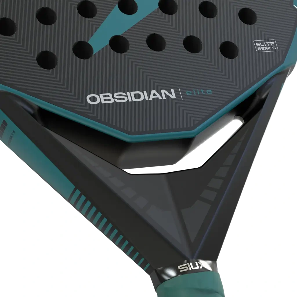 Siux Obsidian Elite 2027, musta / turkoosi, lähikuva