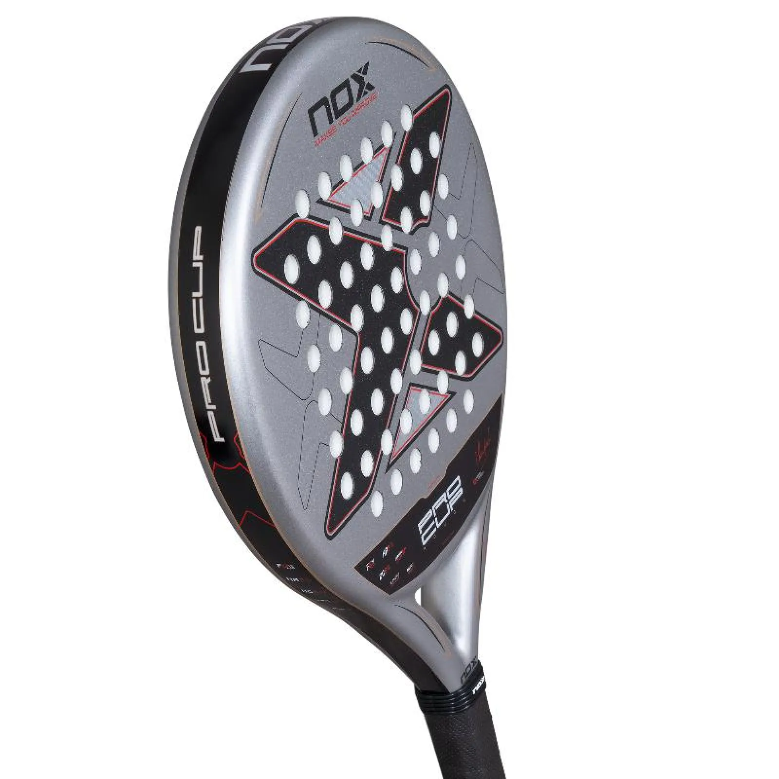 Nox ML10 Pro Cup Rough Surface 2027, harmaa / musta, kuva viistosta