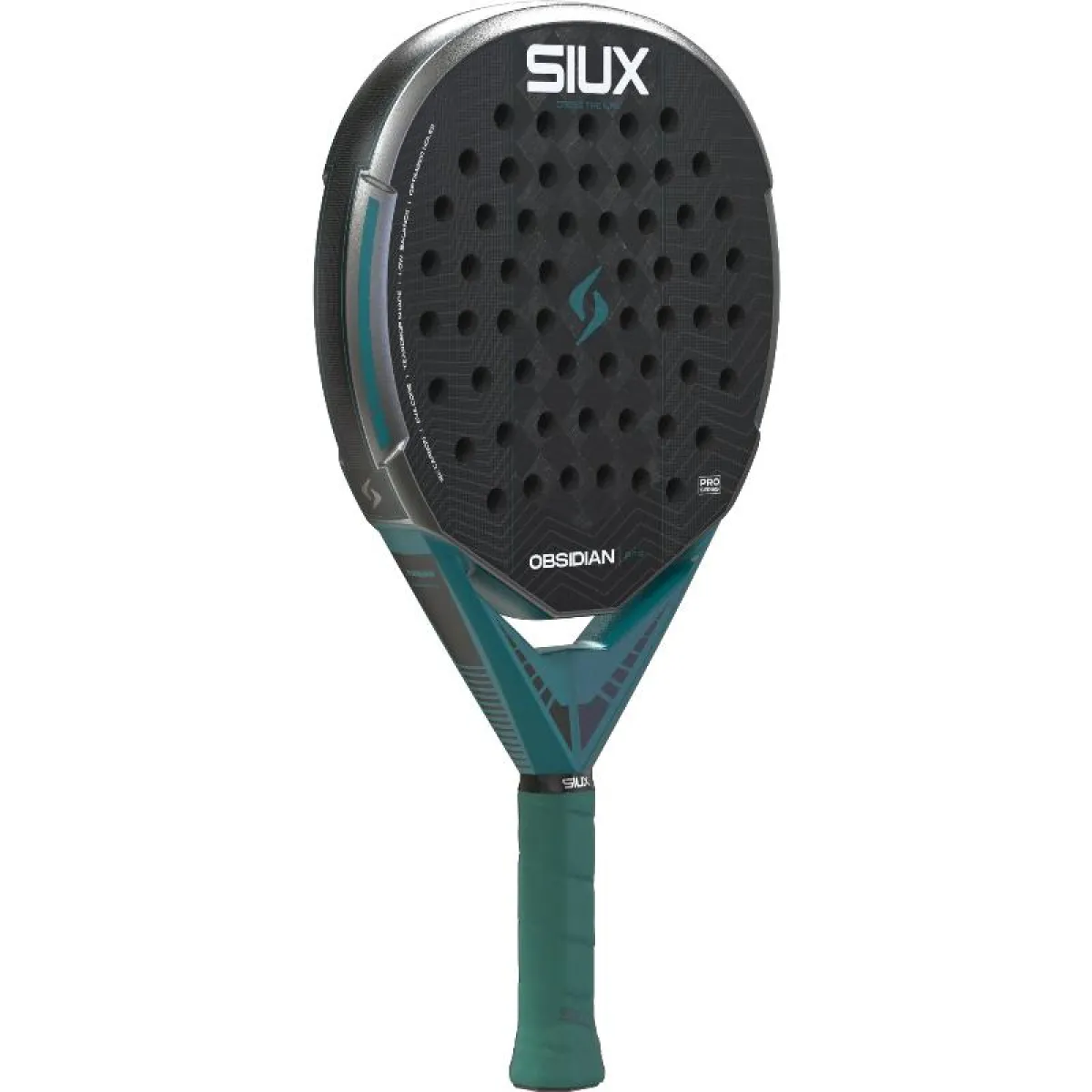 Siux Obsidian Pro 2027 hopea, harmaa / musta, kuva viistosta