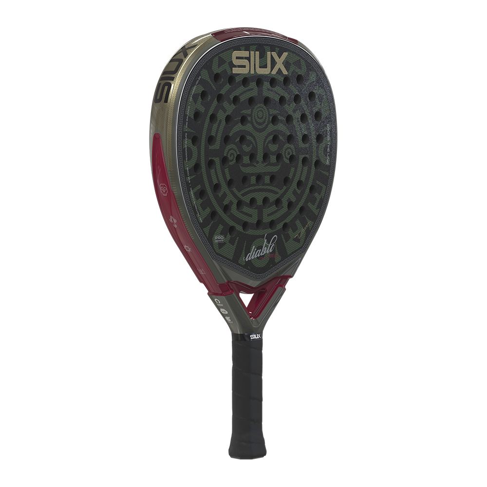 Siux Diablo Pro MX 2026, musta / punainen, kuva viistosta