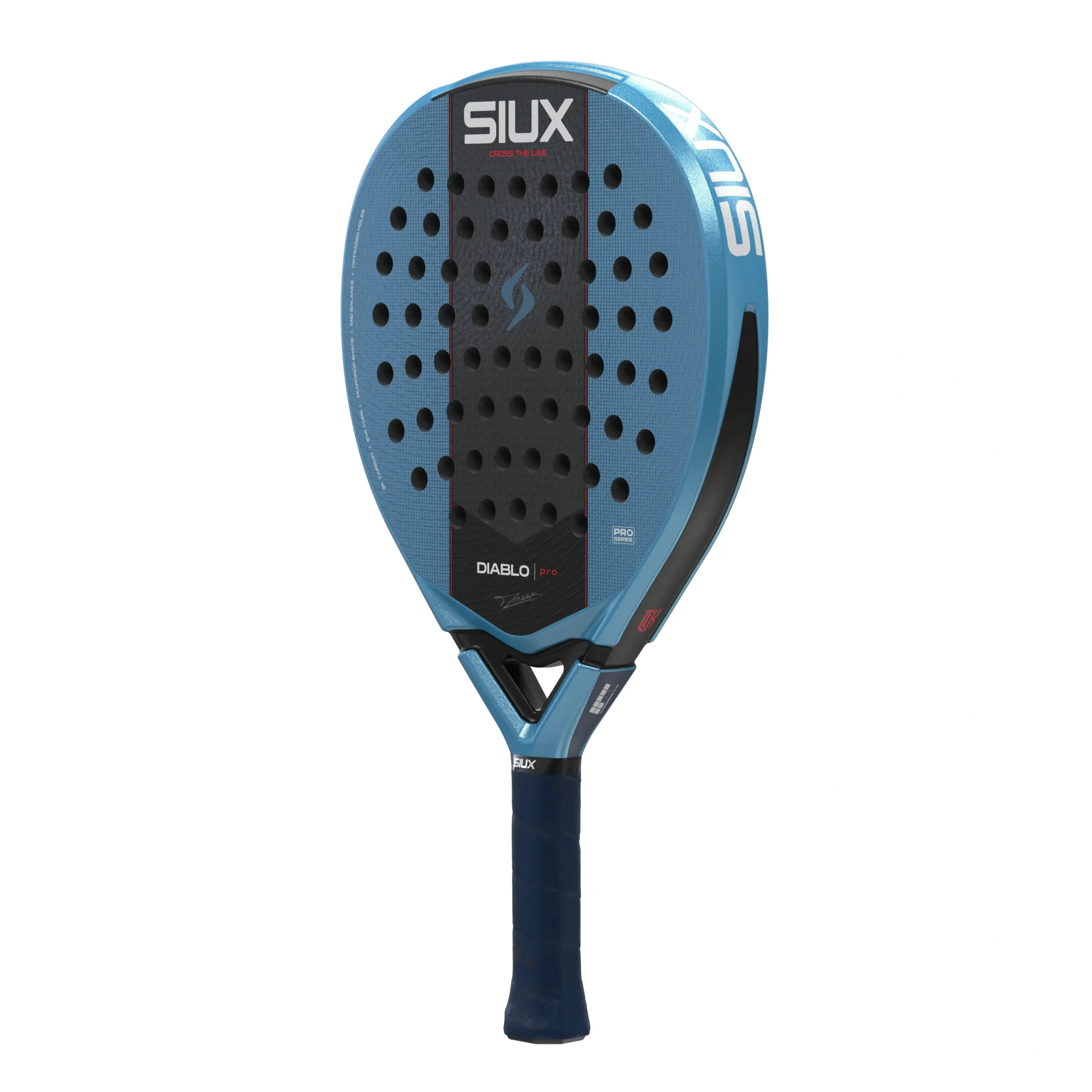 Siux Diablo Pro 2027 metallinsininen, musta, kuva viistosta