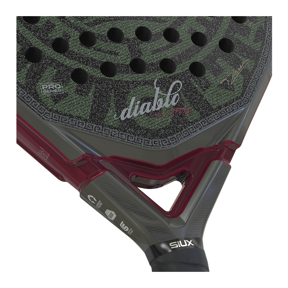 Siux Diablo Pro MX 2026, musta / punainen, lähikuva
