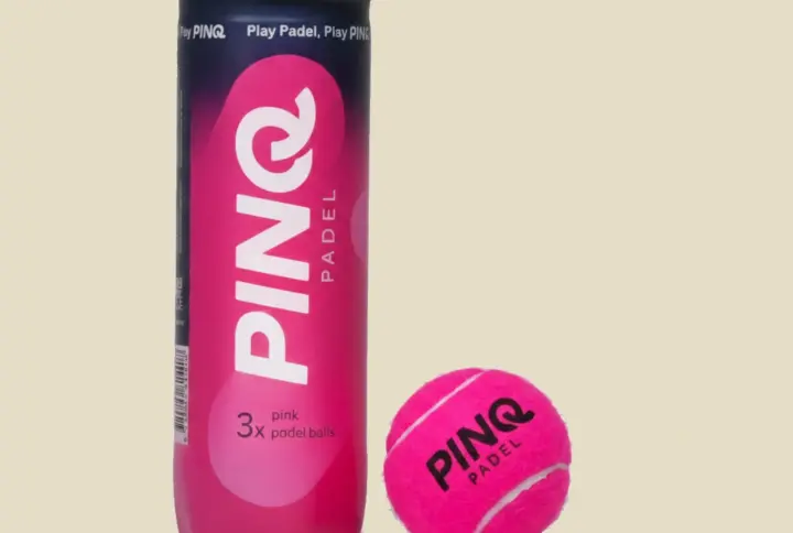 PINQ padelpallot pinkki – 1 kpl, 3 palloa, vaaleanpunainen, kuva edestä