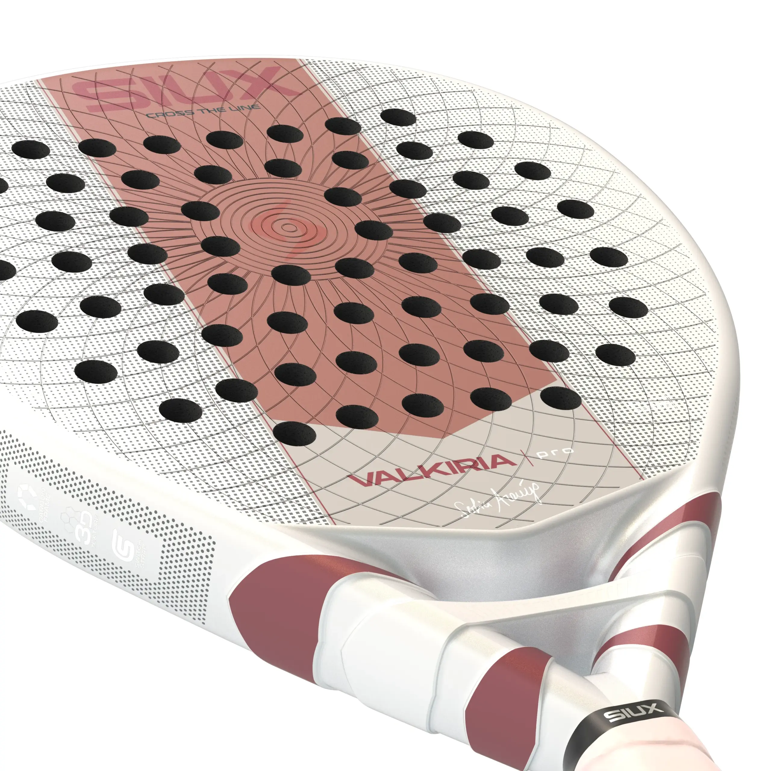 Siux Valkiria Pro 2027, vaaleanpunainen / valkoinen, lähikuva