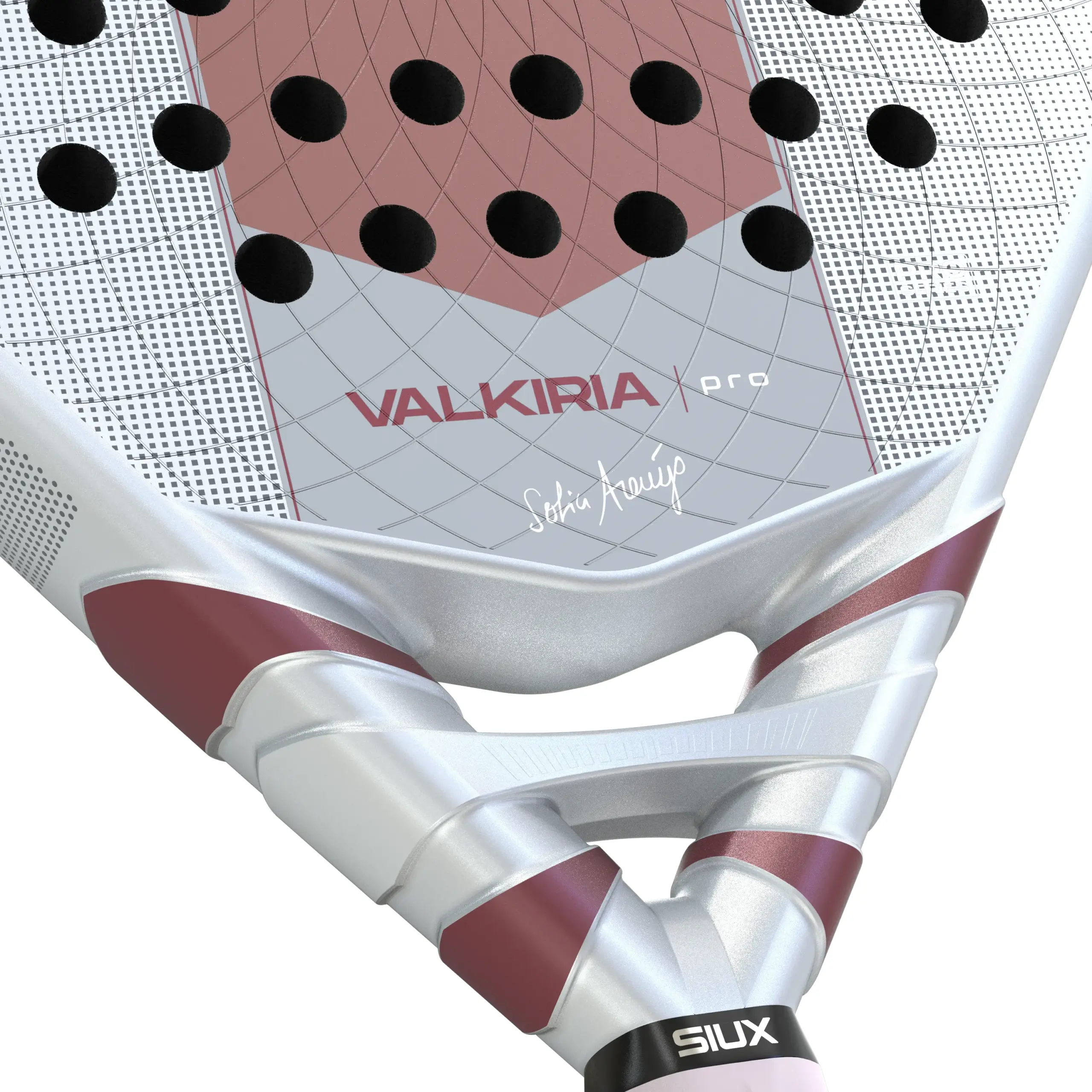 Siux Valkiria Pro 2027, vaaleanpunainen / valkoinen, lähikuva